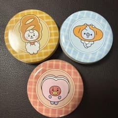BT21 쁘띠 캔 캔 케이스 3 개 세트
