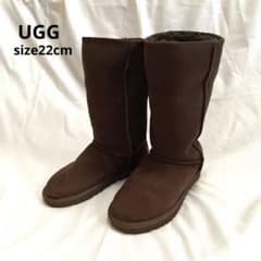 UGG ムートンブーツ ブラウン 茶色 22cm - メルカリ