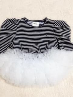 Bibiy. FRANCINE TULLE TEEボーダー チュール トップス - メルカリ