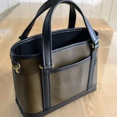 ⚫︎COOTAR⚫︎レザートートバッグ オリーブカーキ - メルカリ