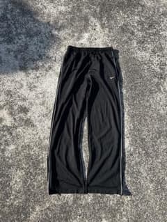 90s 00s NIKE トラックパンツ バギー 裾幅25cm 裾ジップあり