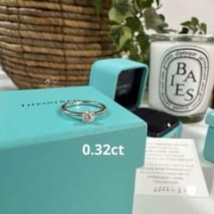 ティファニー トゥルーリング 7号 ダイヤモンド0.32ct プラチナ950