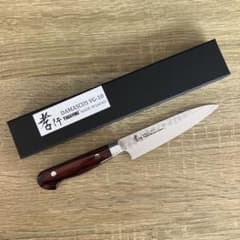 新品未使用 堺孝行 33層ダマスカス 槌目 ペティナイフ 120mm VG-10 