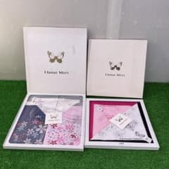 Hanae Mori ハンカチ 2箱セット 蝶々 桜柄のサムネイル