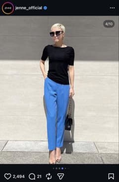 JENNE 春夏用ブルースラックスパンツのサムネイル