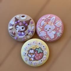 サンリオ 刺繍缶バッジ 3点セットのサムネイル