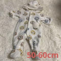ベビー ボアロンパース フード付き 50-60cmのサムネイル