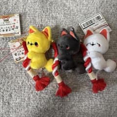 かみさまキツネとサラリーマン ぬいぐるみマスコット おまいり