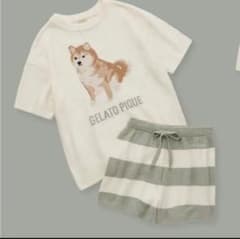 ジェラートピケ 柴犬 　広島　限定　ルームウェア　ホワイト　ノベルティ ジェラートピケ 柴犬 広島 限定 ルームウェア ホワイト ノベルティ