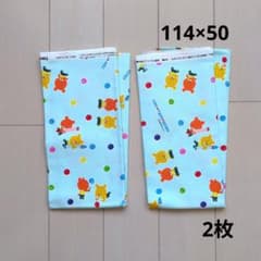 루루로로 하늘색 2장 114×50 옥스 소녀 소년 캐릭터 합계 1m