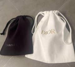 2点セット！CHANEL シャネル dior ディオール ノベルティ 巾着ポーチ
