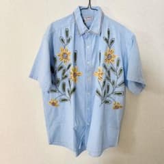 古着 刺繍 ひまわり + ドライフラワーTシャツ　2点のサムネイル
