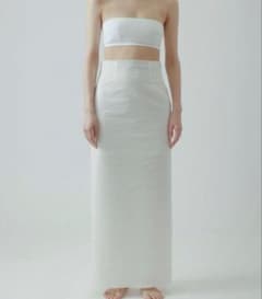 yo BIOTOP sheer tight skirt 1 白 - メルカリ