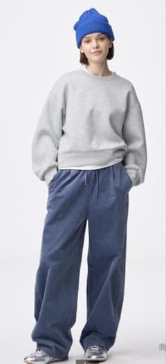 GU コーデュロイバレルレッグイージーパンツ　Sサイズのサムネイル