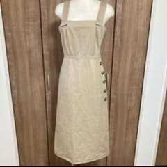 SALE！【FRAY I.D】 サロペット スカート ワンピース コットン