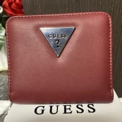 GUESS 赤 二つ折り財布 ワンサイズ
