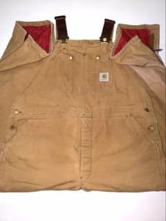 値引きしました Carhartt ブラウン　ダブルニー　ダックオーバーオール 値引きしました Carhartt ブラウン ダブルニー ダックオーバーオール