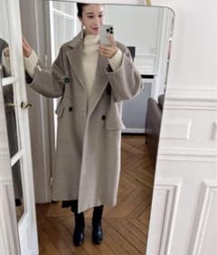 Tsuzurisaさん着用 MaxMara アルパカカシミヤロングコート 34 - メルカリ