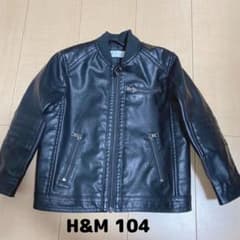 H&M キッズ　ライダースジャケット　100のサムネイル