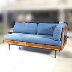 unico ウニコ SWELLA スウェラ ベンチアームソファ デニム - メルカリ