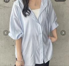 春を先取り！フード付きオーバーサイズシャツパーカー