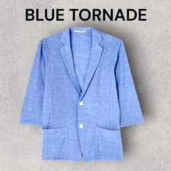 BLUE TORNADO テーラードジャケット ブルー Lのサムネイル