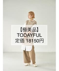 【極美品】TODAYFUL ノースリーブニット　ベスト　ベージュ　Freeのサムネイル