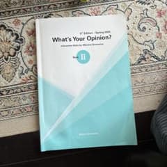 what's your opinion?のサムネイル