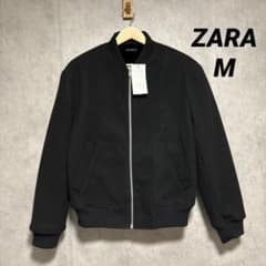 新品・未使用　ZARA コンビ素材ボンバージャケット ZARA ザラ コンビ素材ボンバージャケット M - メルカリ