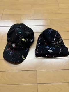 New Era スプラッシュペイント キャップ ニット帽 セットのサムネイル