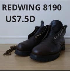 REDWING 8190 US7.5D, custom sole, shows signs of wear.