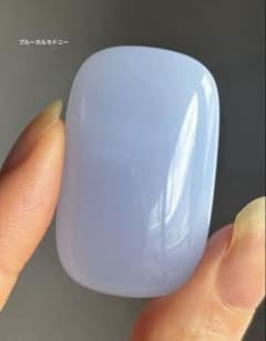 レア 高品質 ブルーカルセドニー パーム 握り石 - メルカリ