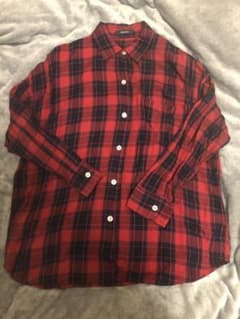 3日間限定出品。JEANASIS赤チェックシャツのサムネイル