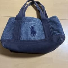 POLO RALPH LAUREN デニム ポニー トートバッグ キャンバスのサムネイル