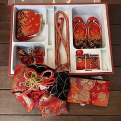 七五三 女の子 作り帯 はこせこ 草履18cm バッグ 小物セットのサムネイル