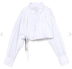 meltthelady】string tuck cropped blouse - メルカリ