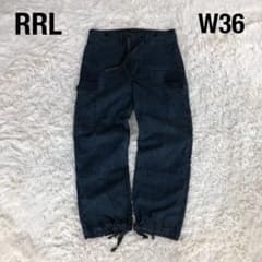 RRLダブルアールエルインディゴカーゴパンツW36　ラルフローレン RRLダブルアールエルインディゴカーゴパンツW36 ラルフローレン - メルカリ