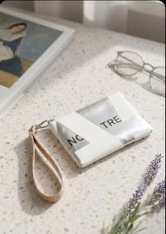 【未使用タグ付き・訳あり】nana-nana A5 POUCH "SILVER"