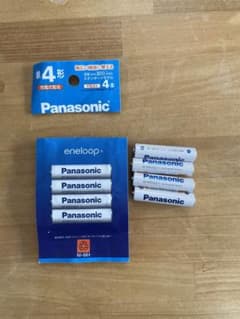 【開封済／未使用】Panasonic エネループNi-MH （単4形4本入り）のサムネイル