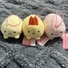 すみっコぐらし うつぶせ ゴムひも付きマスコットPart2 3個セット