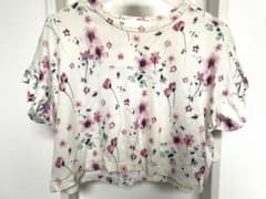 mame 17ss サクラ柄 半袖カットソー レディース