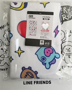 BT21 목욕 수건 화이트