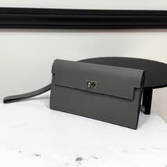 エルメス ケリーポケット ロング マダム グリメイヤー グレー B刻印 