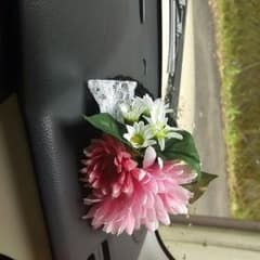 可愛いお花の置物帽子ハンドメイドのサムネイル