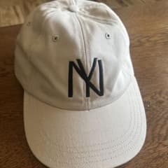クーパーズタウン　NY 刺繍 ベースボールキャップ ベージュのサムネイル