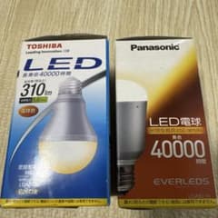 TOSHIBA Panasonic LED電球 電球色 密閉形器具対応 2個のサムネイル