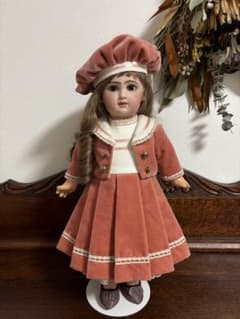 アンティークドール ビスクドール ドレス ジャケット レース セーラー