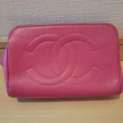 CCロゴエンボス レザーポーチ ピンクのサムネイル