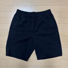 UNIQLO C スウェットワイドショーツ　ブラック　XLのサムネイル