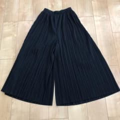 プリーツワイドパンツ ガウチョパンツ　Mのサムネイル